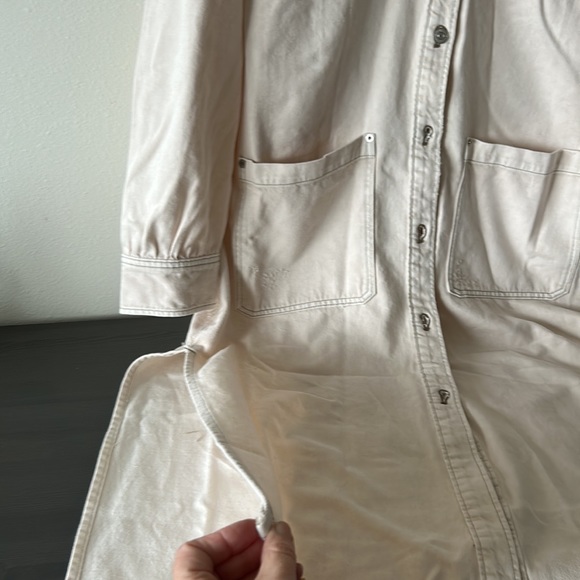 Free People We The Free Ana Lou Denim Duster NWOT Size Large - Picture 9 of 10